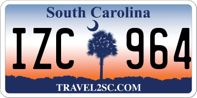 SC license plate IZC964
