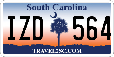 SC license plate IZD564