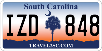 SC license plate IZD848