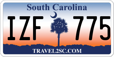 SC license plate IZF775
