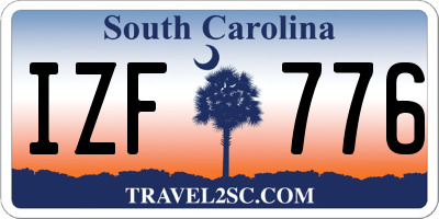 SC license plate IZF776