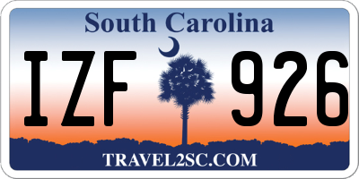 SC license plate IZF926