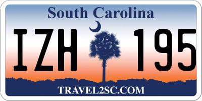 SC license plate IZH195