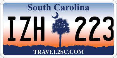 SC license plate IZH223
