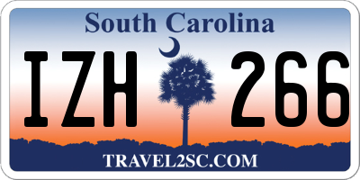SC license plate IZH266