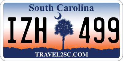 SC license plate IZH499