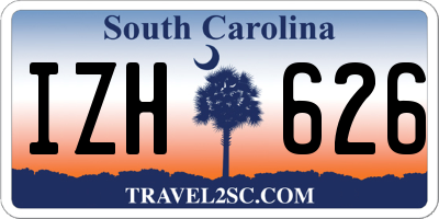 SC license plate IZH626