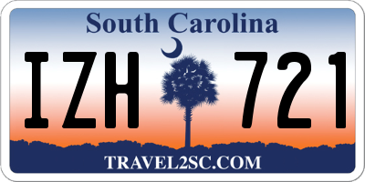 SC license plate IZH721