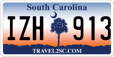 SC license plate IZH913