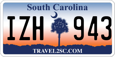 SC license plate IZH943
