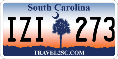 SC license plate IZI273