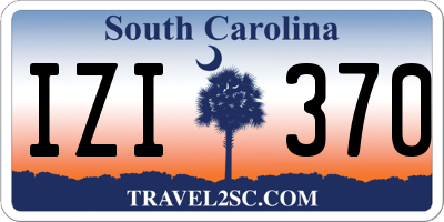 SC license plate IZI370