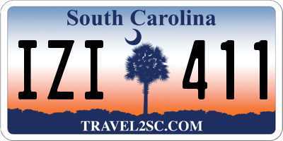 SC license plate IZI411