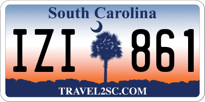 SC license plate IZI861
