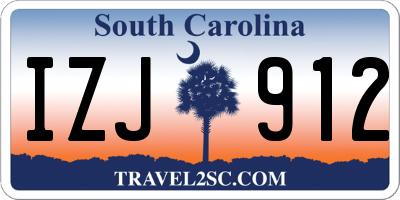 SC license plate IZJ912