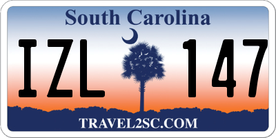 SC license plate IZL147