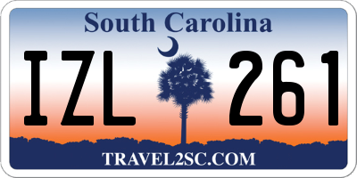 SC license plate IZL261