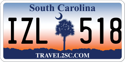 SC license plate IZL518