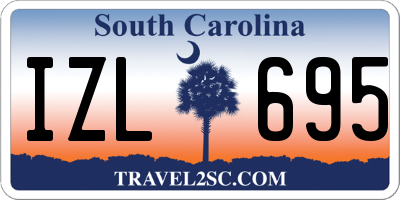 SC license plate IZL695