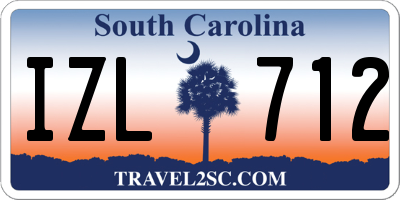 SC license plate IZL712
