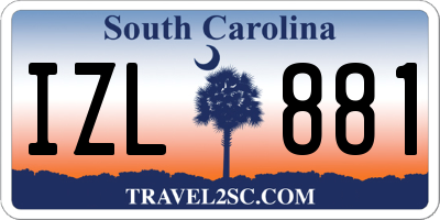 SC license plate IZL881