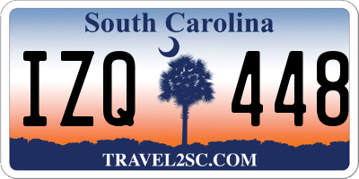 SC license plate IZQ448