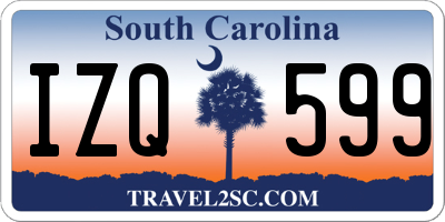 SC license plate IZQ599