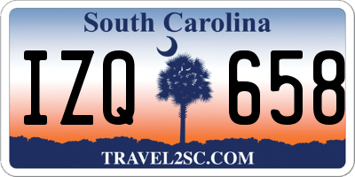 SC license plate IZQ658