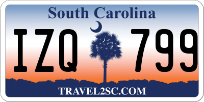 SC license plate IZQ799