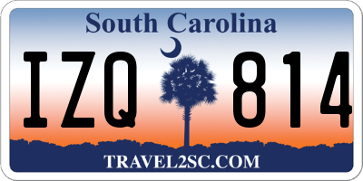 SC license plate IZQ814