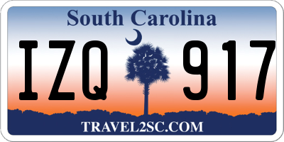 SC license plate IZQ917