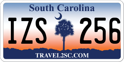 SC license plate IZS256