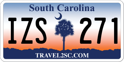 SC license plate IZS271