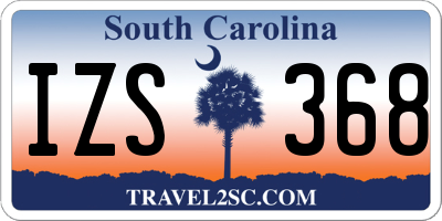 SC license plate IZS368