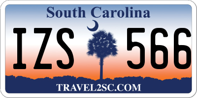 SC license plate IZS566