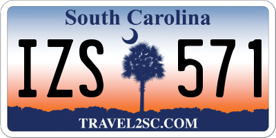 SC license plate IZS571
