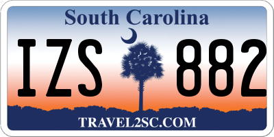 SC license plate IZS882