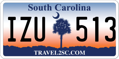 SC license plate IZU513