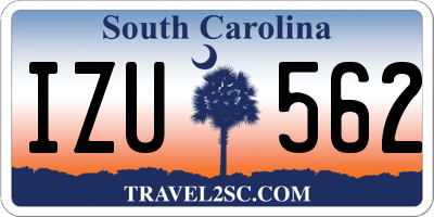 SC license plate IZU562