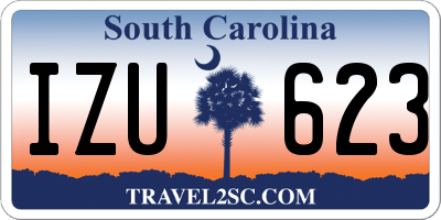 SC license plate IZU623