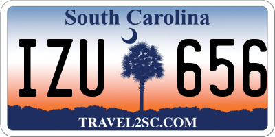 SC license plate IZU656