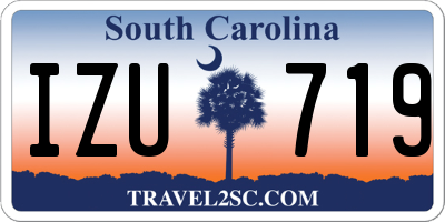 SC license plate IZU719