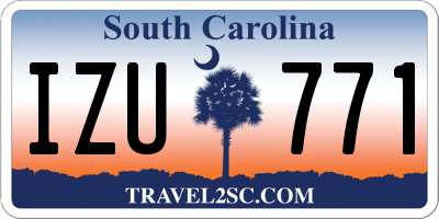 SC license plate IZU771