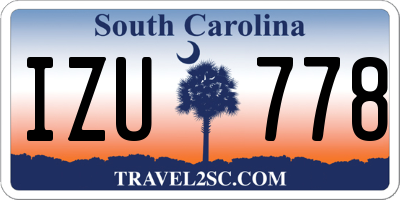 SC license plate IZU778
