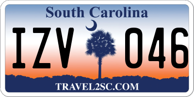 SC license plate IZV046