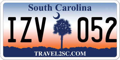 SC license plate IZV052