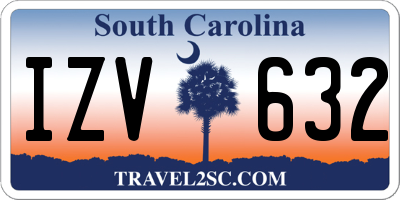 SC license plate IZV632