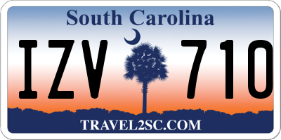 SC license plate IZV710