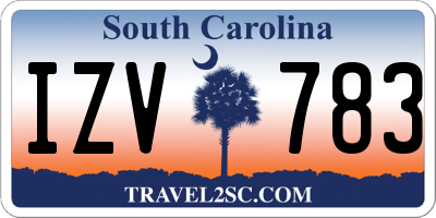 SC license plate IZV783