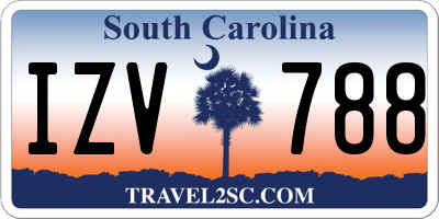 SC license plate IZV788